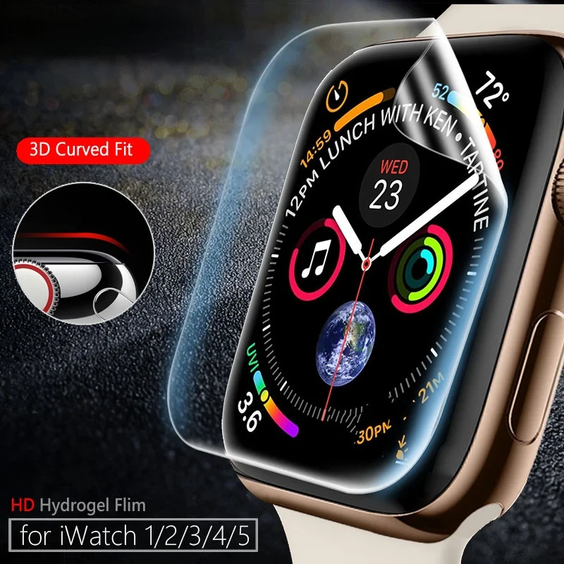 

Screen Protector Clear Full Protective Film for iWatch 4 5 6 SE 40MM 44MM Not Tempered Glass for Apple Watch 3 2 1 38MM 42MM