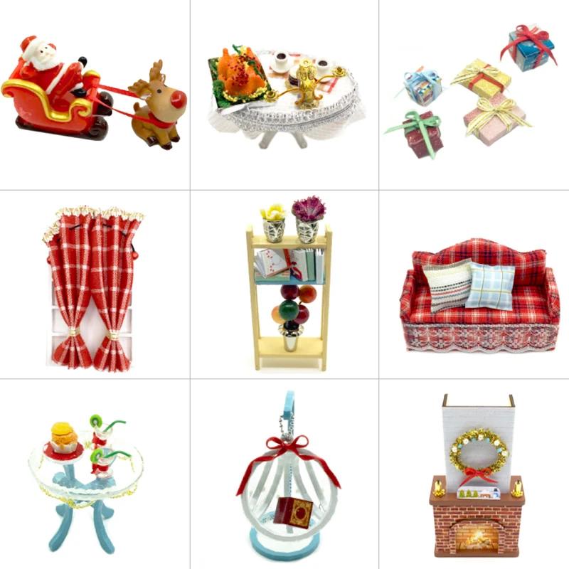 

DIY KIT DollHouse Wooden Doll Houses Miniature Dollhouse Furniture Kit Toys For Children New Year Christmas Gift Casa K58