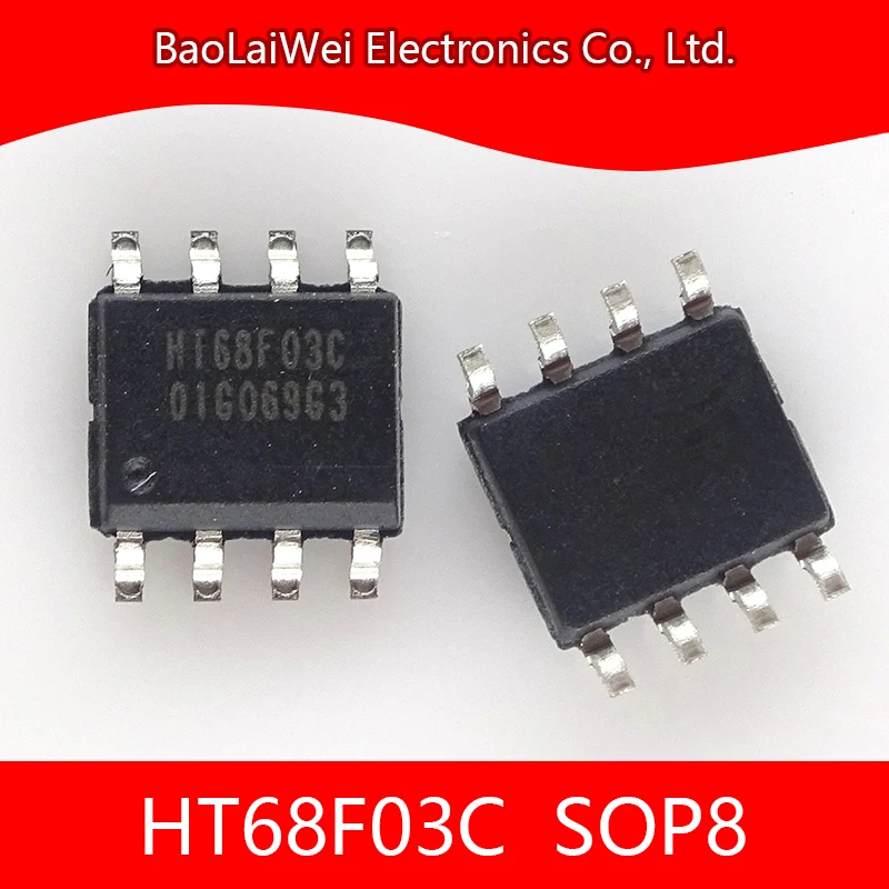 

2pcs HT68F03C SOP8 ic chip Electronic Components Integrated Circuits Small Package Enhanced Flash Type 8-Bit MCU with EEPROM