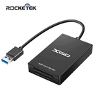 Rocketek USB 3,0 XQD SD работает одновременно считыватель карт памяти передача Sony серии MG для WindowsMac OS компьютера