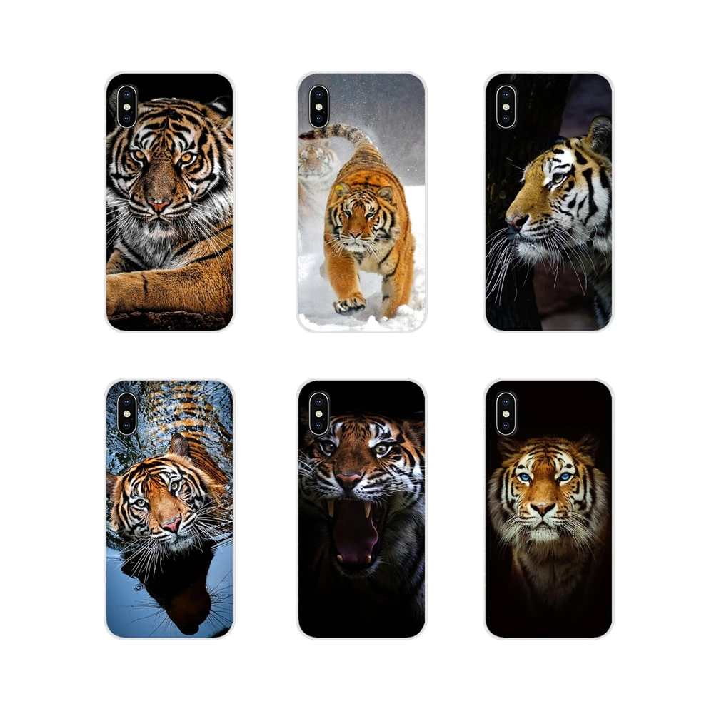 Чехлы для телефонов Tigers Siberian Tiger Glance Xiaomi Redmi Note 3 4 5 6 7 8 Pro Mi Max Mix 2 2S Pocophone F1|Бамперы| |