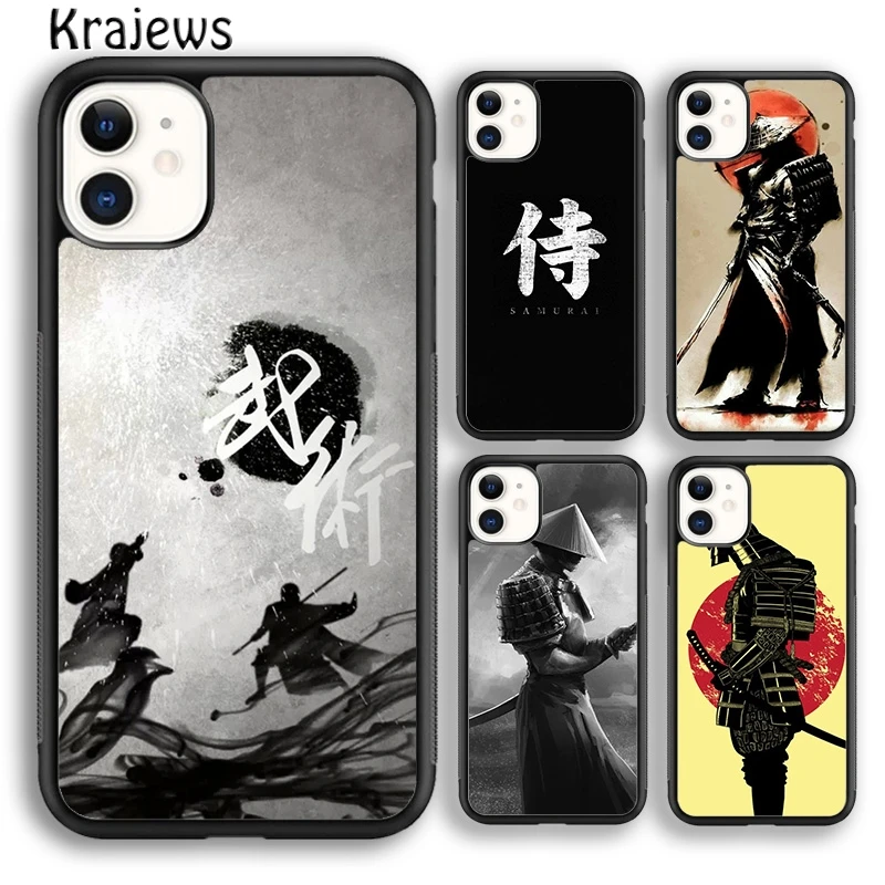 Мягкий чехол для телефона krajew SAMURAI с японским боевым искусством KANJI iPhone 14 5 6s 7 8 plus XR