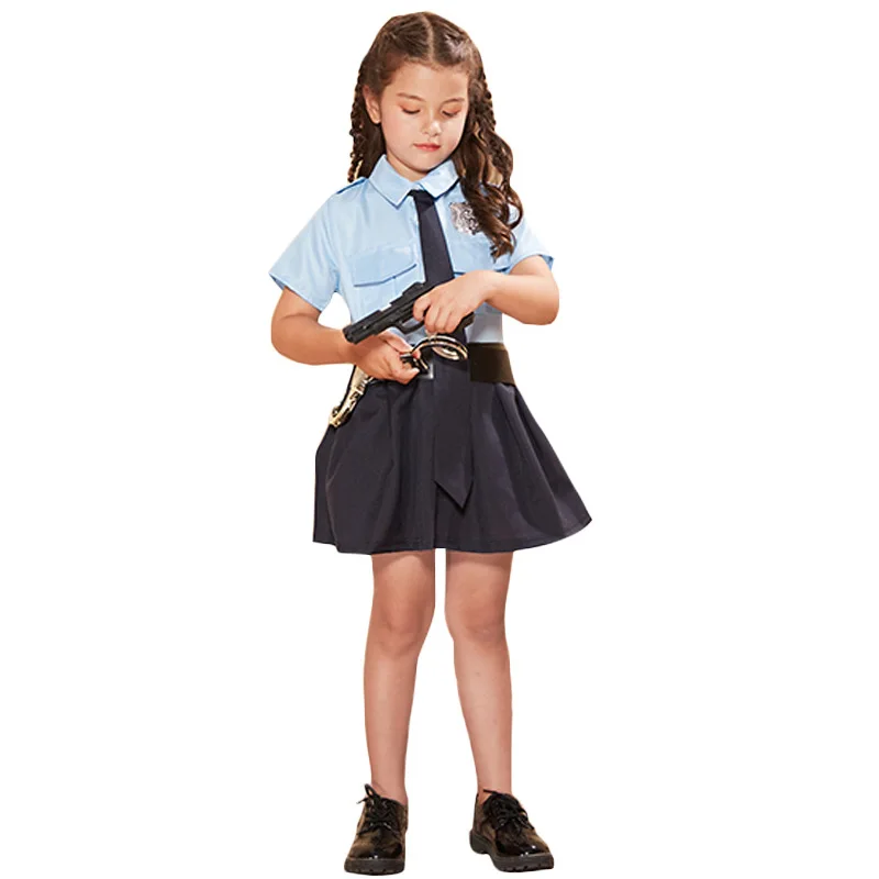 

Halloween Carnival Stage Theater Performance Family Activity Set Child toddler Police Cosplay costume