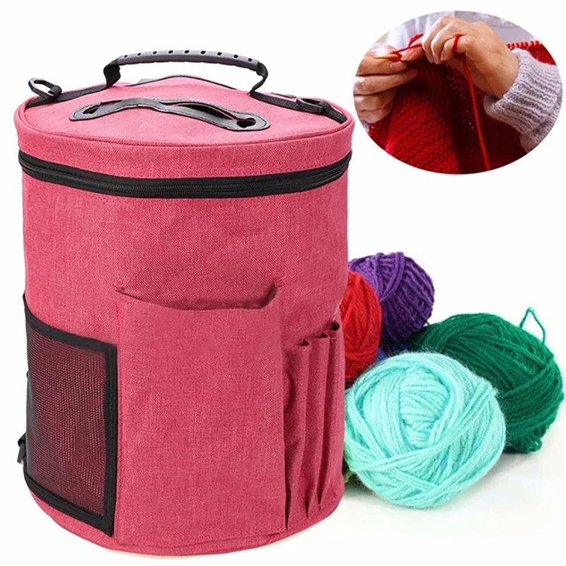 

Small Round Bag Mesh Drum Stick Holder Pouch Waterproof Drumsticks Storage Bag Diy Woven Storage Bag / Crochet Storage Bag