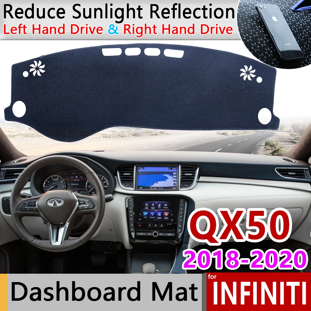 Противоскользящий коврик для приборной панели Infiniti QX50 2018 2019 2020 II MK2 защиты от