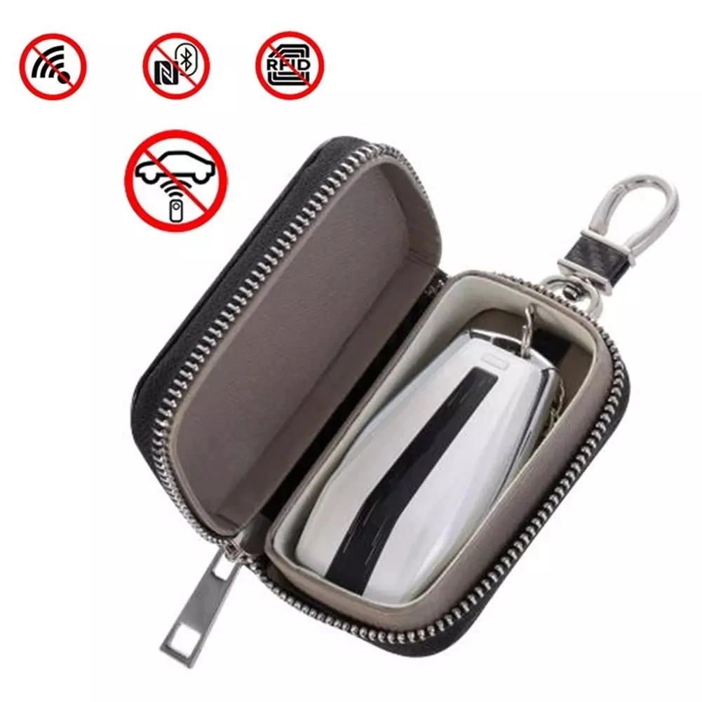 

Car Key Cover RFID Signal Blocker Premium Key Fob Faraday Box Cage ProtectorAnti-Theft Anti-Hacking GPS Signal Blocking Box