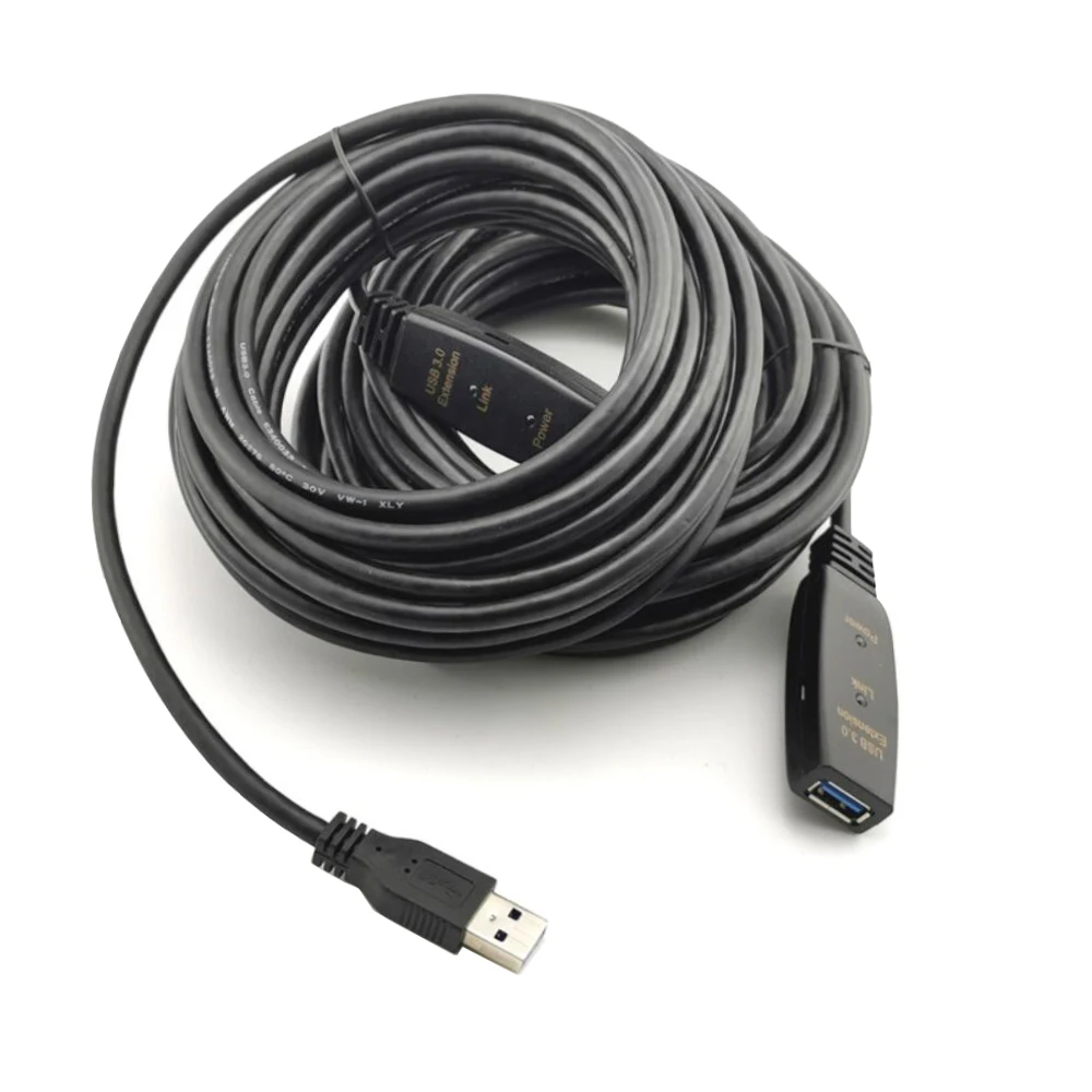 Активный Удлинительный Кабель USB 3 0 10 м с усилителем usb шнур Папа мама|active usb|usb 3.0