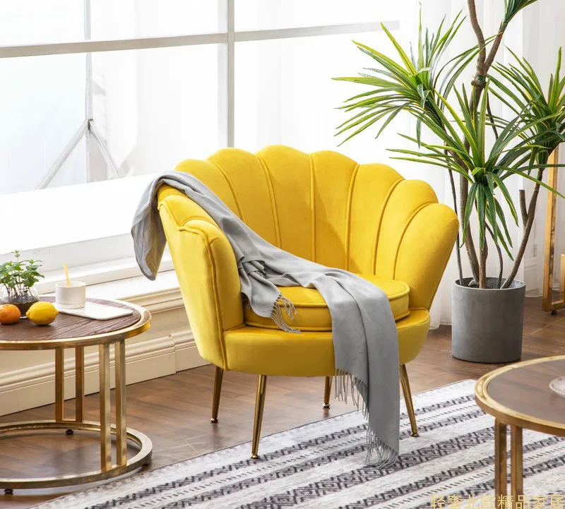 Скандинавский одноместный диван современный простой тигровый стул маленький