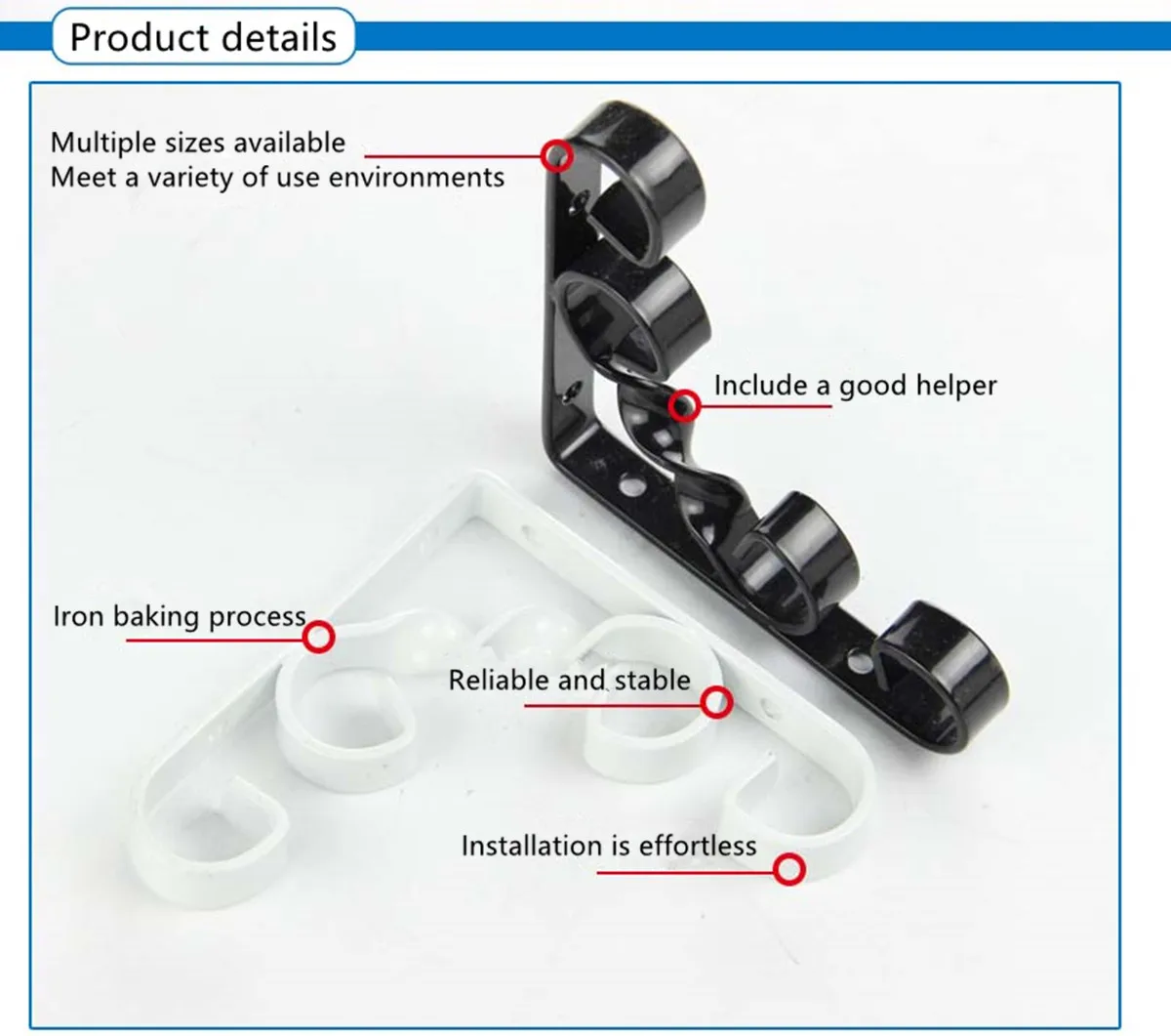 Европейский кованый железный Треугольный Кронштейн черно-белый бронзовый