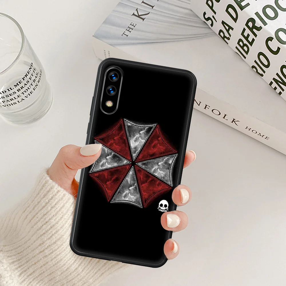 

Umbrella Corporation Phone Case For Huawei Honor 6A 7A 7C 8 8A 8X 9 9X 10 10i 20 Lite Pro Play black Bumper Silicone Etui Tpu