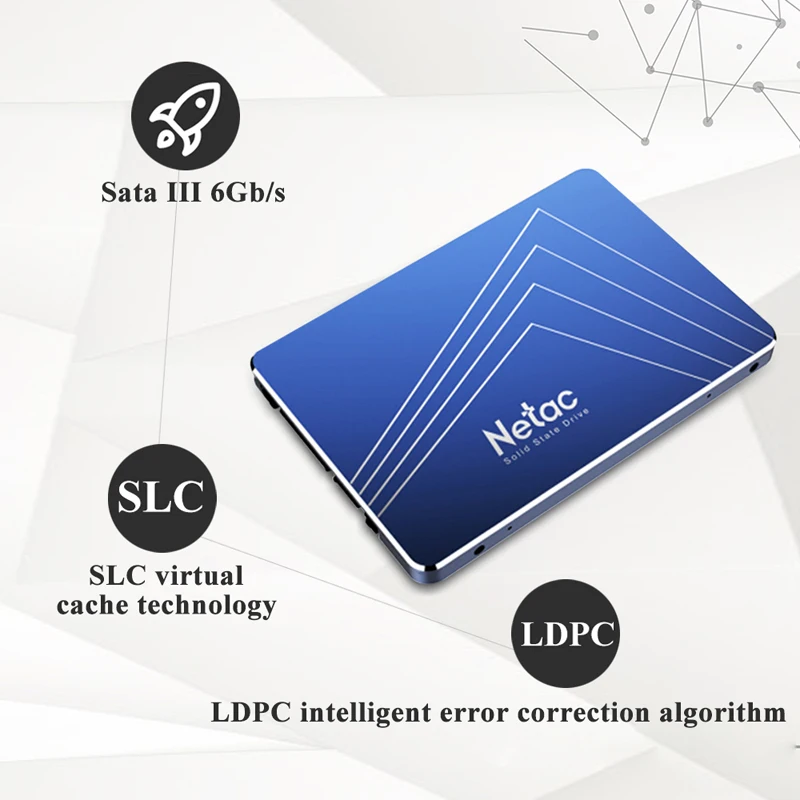 Netac N500S SSD 240 GB 2 5 '𧒀 120 ГБ 1 ТБ жесткого диска TLC 60 Гб Внутренний твердотельный
