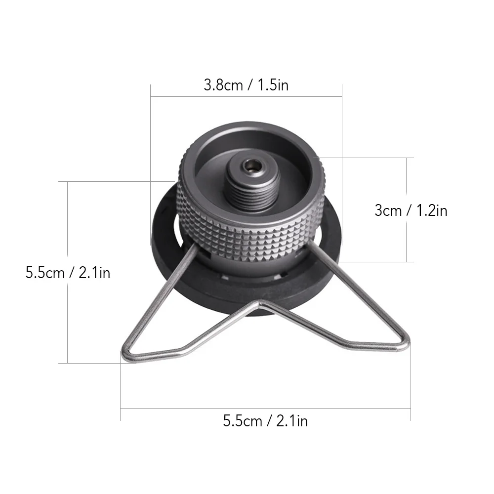 Gas Stove Butane Adapter Cartridge Head Conversion Nozzle Bottle Type Input Screw Lindal Valve Output | Спорт и развлечения