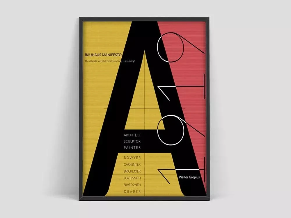 

Canvas Painting Bauhaus Exhibition Herbert Bayer Wall Art HD Printing Poster Home Decorative Modern Living Room Modular Pictures