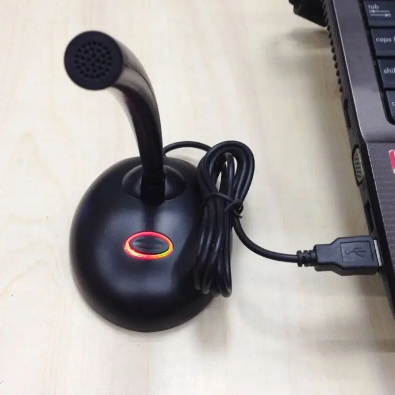 

USB Desktop Noise Cancelling Mic Microphone for PC Computer Laptop Use Accessory