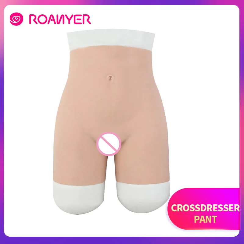 Силиконовые штаны Roanyer с прорезиненной имитацией вагины искусственный