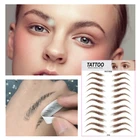 Водостойкие наклейки для бровей O.TWO.O, ресницы для бровей, татуировки, макияж, легко носить, долговечные, для женщин, натуральные наклейки для бровей