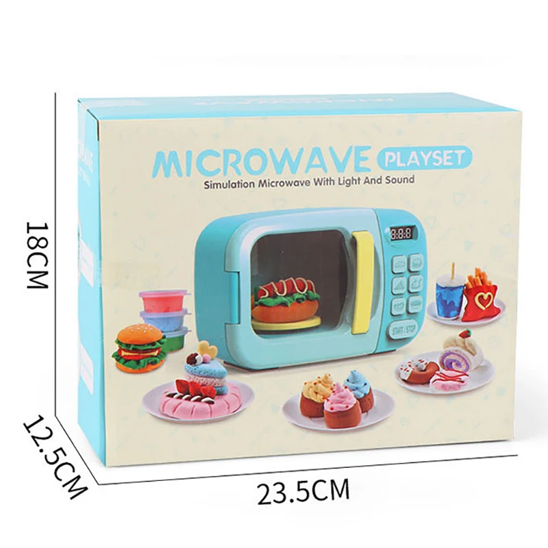 

Kids Kitchen micro wave oven Simulation Microwave Oven Educational Toys Mini Kitchen Food Pretend Play Cutting Role Playing Toys