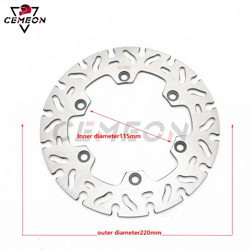 

Yamaha Motorcycle YZ125 DT125 WR125 DT230 TTR250 DT200 DT230 WR200 TT600 YZ400 WR400 Rear Brake Disc Rotor Rear Brake Disc