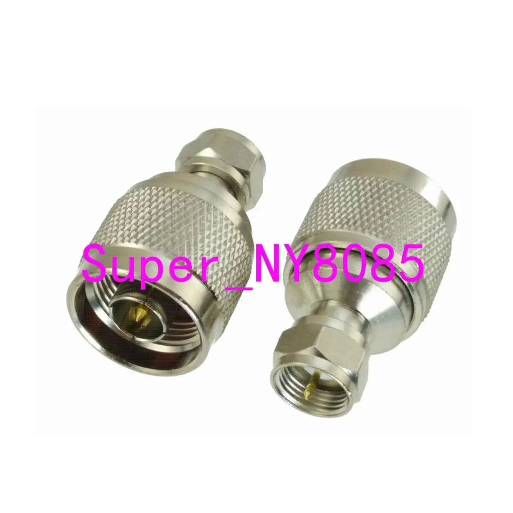 

10pcs Adapter N male plug to F TV male plug RF COAXIAL connector 50ohm RG6