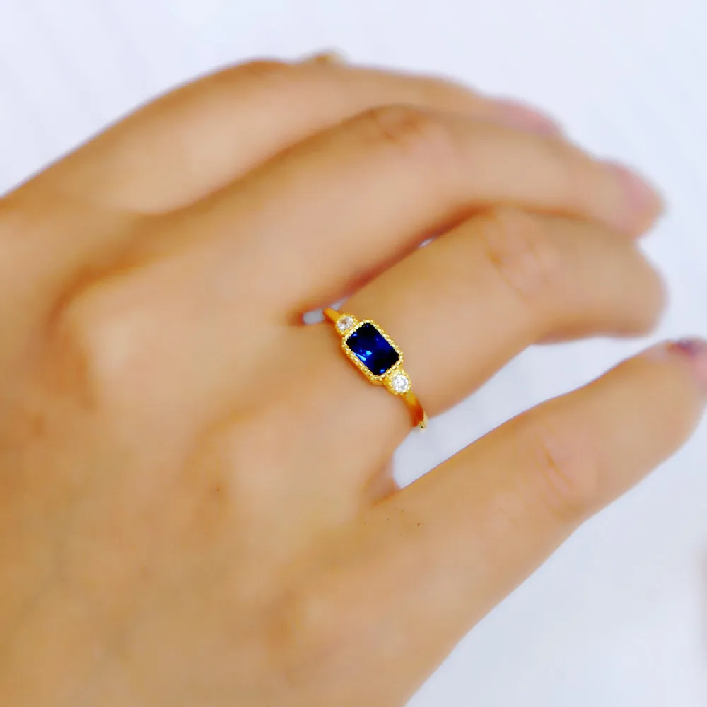 Лидер продаж 3 камня дизайнерская модель искусственная кожа серебро vermeil