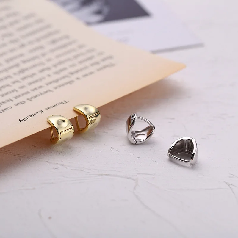 

Российские 925 пробы серебряные геометрические серьги-гвоздики с U-образным вогнутым выпуклым дизайном женские серьги-гвоздики