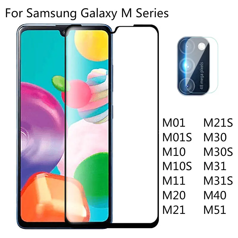 

Закаленное стекло для Samsung Galaxy M01S M10S M21S M31S M30S M01 M10 M11 M20 M21 M30 M31 M40 M51, защитная пленка для объектива камеры