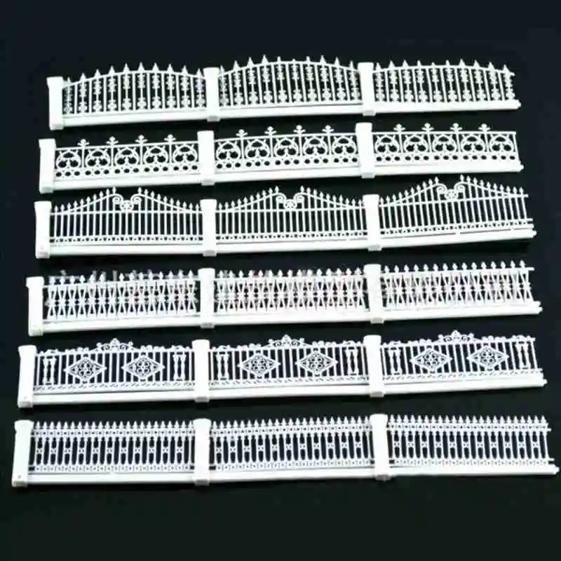 

Fence Model Scale Model Train Railway Building Fence Wall Garden Home Decoration For Military Guardrail Sandbox