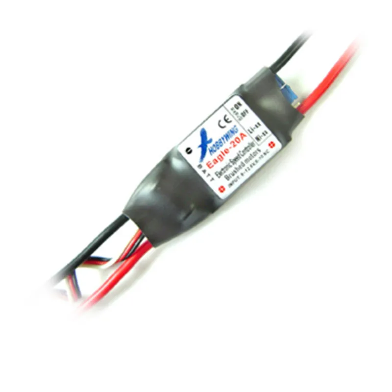 Оригинальный щеточный контроллер скорости Eagle 20A ESC для радиоуправляемого