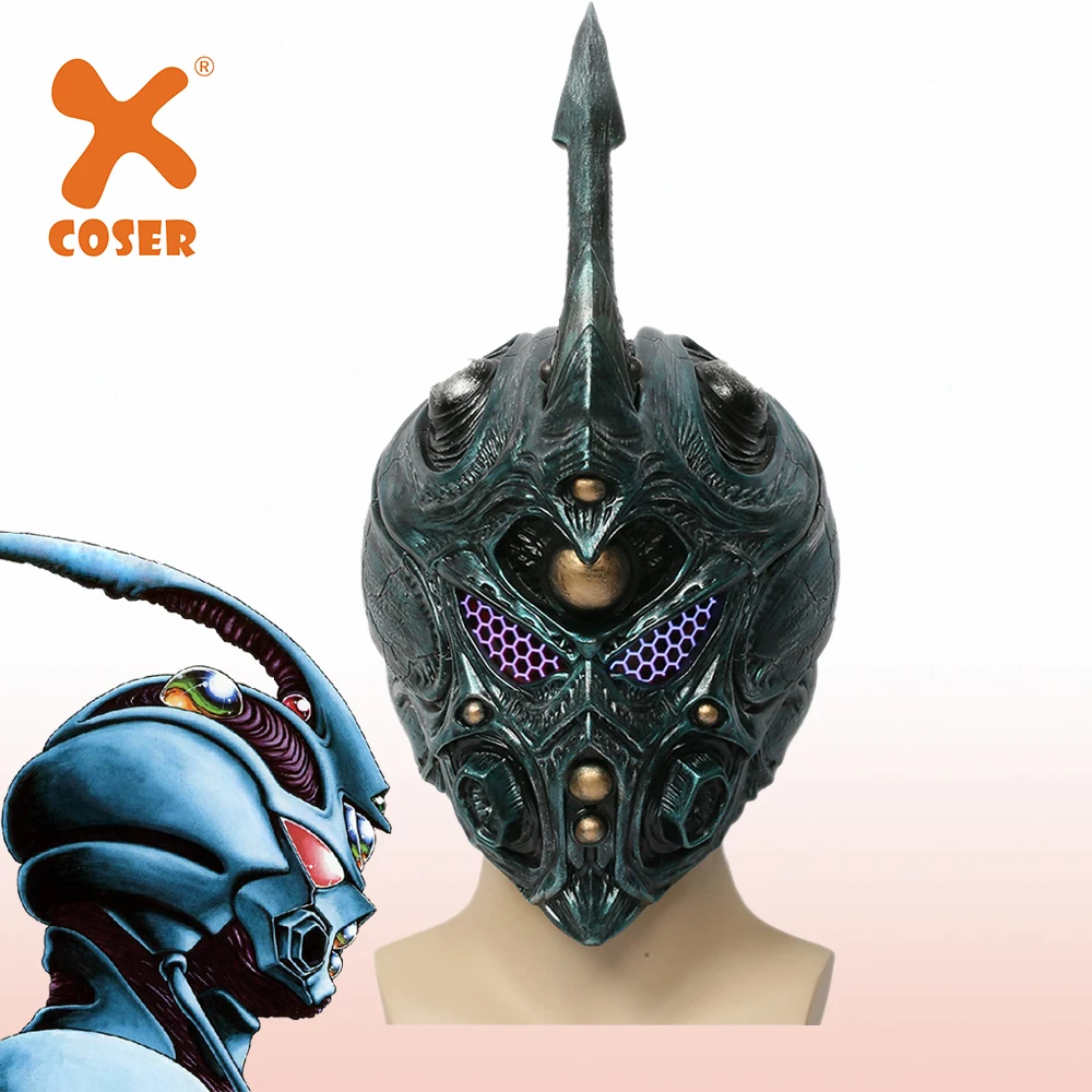 XCOSER Bio Booster Armor Guyver шлем с подсветкой аниме косплей реквизит маска для косплея шлем на всю голову со съемным рогом