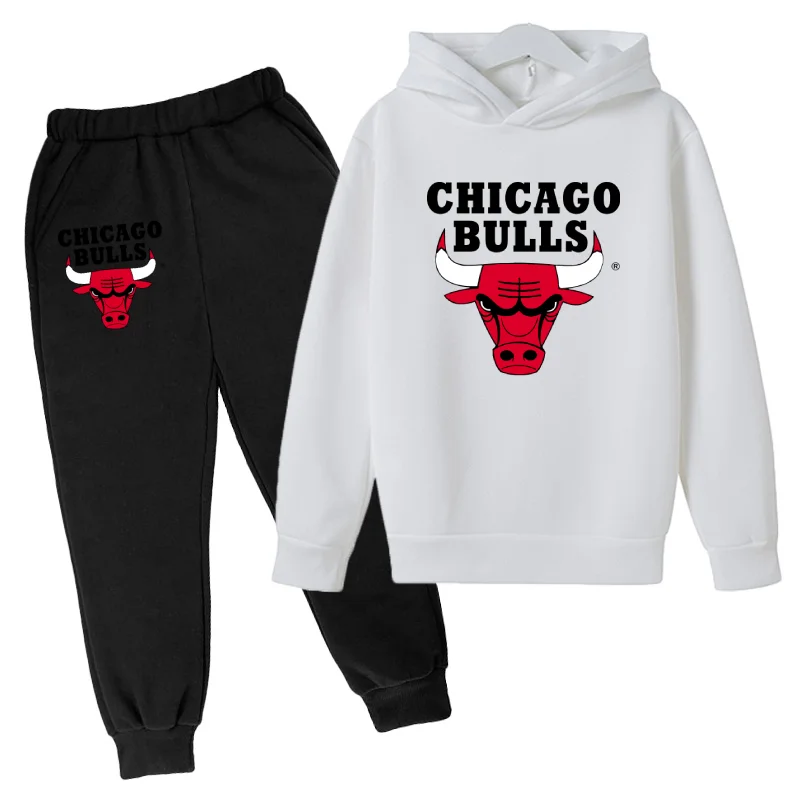 

3-14y basketball team hoodie kids toddler girls sweatshirt sports logo printed hoodies pants 2pcs sets baby boys toddler clothes
