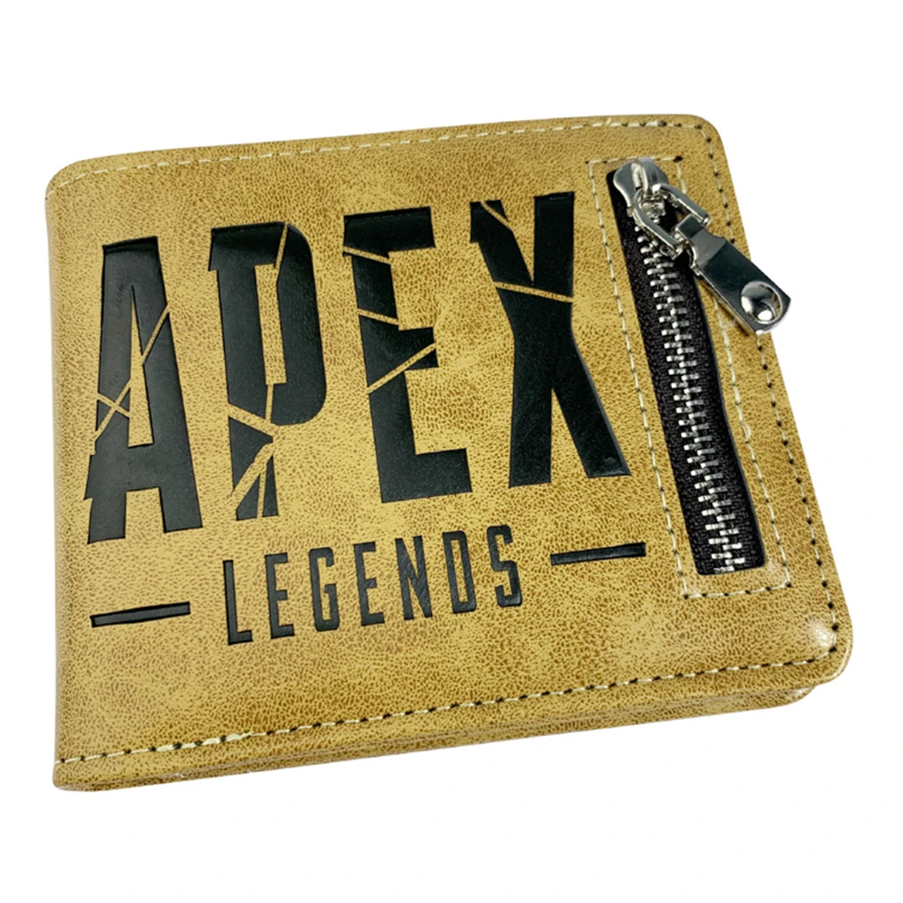 

Повседневный Кошелек из искусственной кожи Apex Legends, мужской кожаный кошелек на молнии со скрытой скидкой, кошелек для кредитных карт и монет...