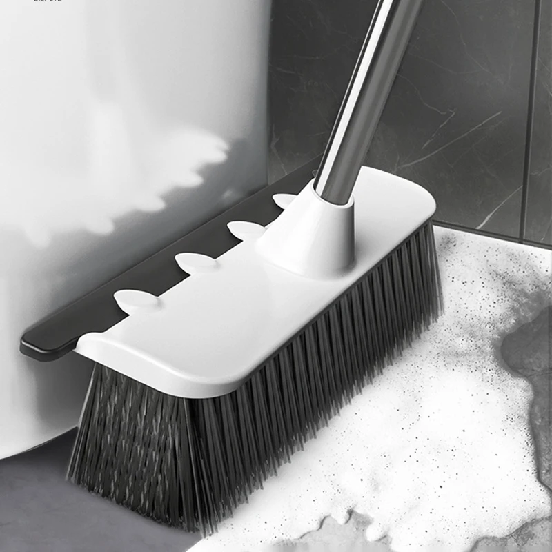 

Multifunction Floor Brush Long Handle Bathroom Wiper Adjustable Long Handle Scrubber Wall Brush for Tile Cleaning