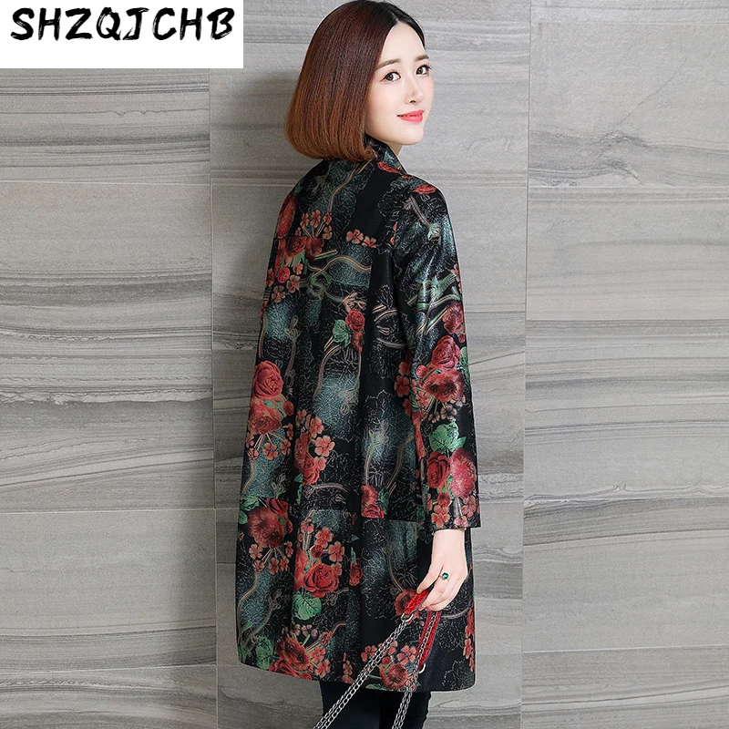 

SHZQ женское кожаное меховое пальто средней и длинной меховой сезон осень-зима 2021 Новая ветровка пальто список пальто