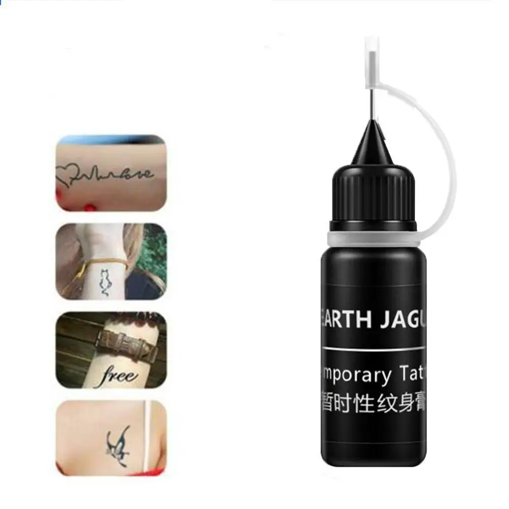 Водостойкая натуральная черная паста для татуировки временного боди арта