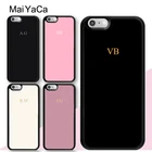 Чехол для телефона Pastel с индивидуальными инициалами и монограммой для iPhone 13 12 Pro Max mini 11 Pro Max XS X XR 6S 7 8 Plus SE 2020