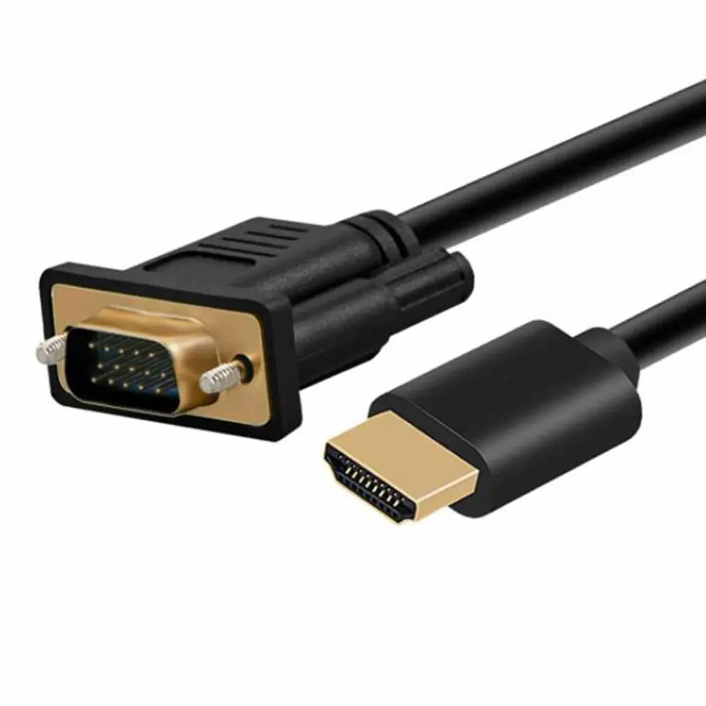 

HDMI-compatible to VGA Cable Male to Male Adapter Gold Plated 1080P for HDTV DVD Projector PlayStation 4 PS4/3 TV BOX Projector