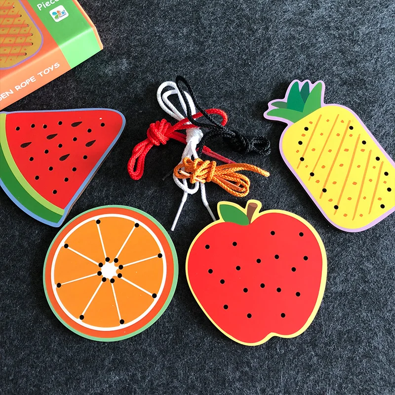 4 шт./компл. для раннего развития детей слуховые аппараты фруктов животных резьбы