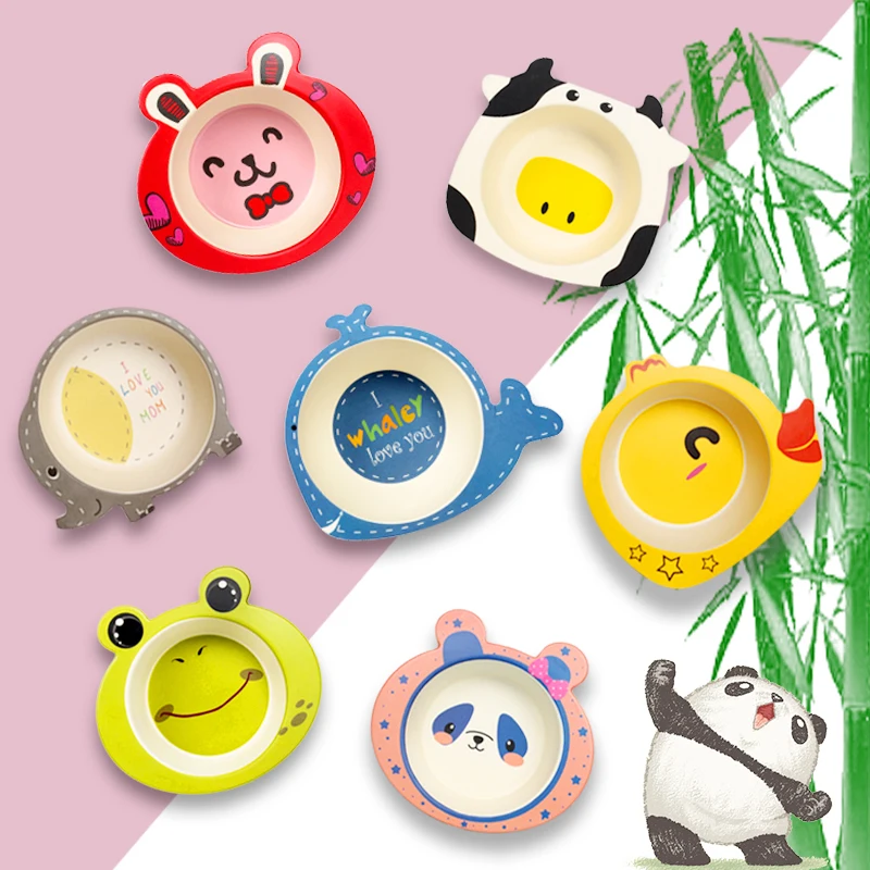 Креативная мультяшная чаша разделенная тарелка набор из пяти предметов