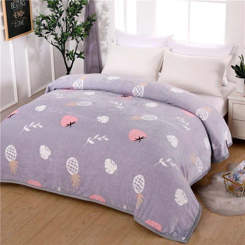 Landscape jacquard thickening warm super soft flannel gold velvet sofa bed cover blanket 200x230cmbedding children adult | Дом и сад