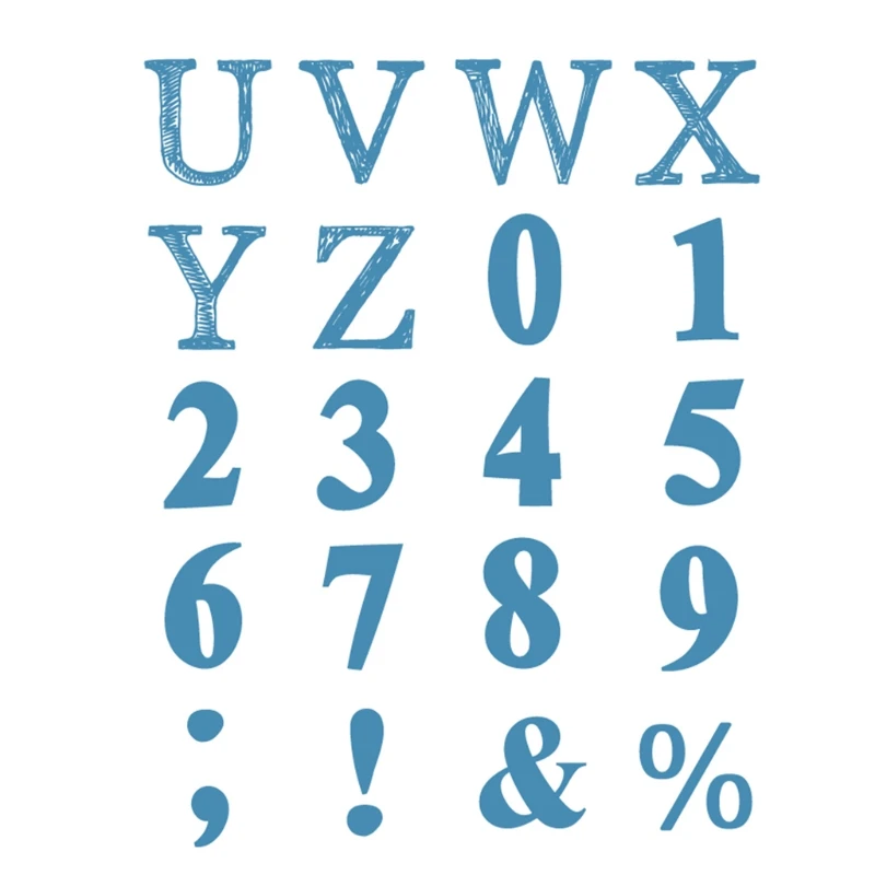 

Alphabet Number Self-Adhesive Silk Screen Printing Stencil Reusable Sign Stencil