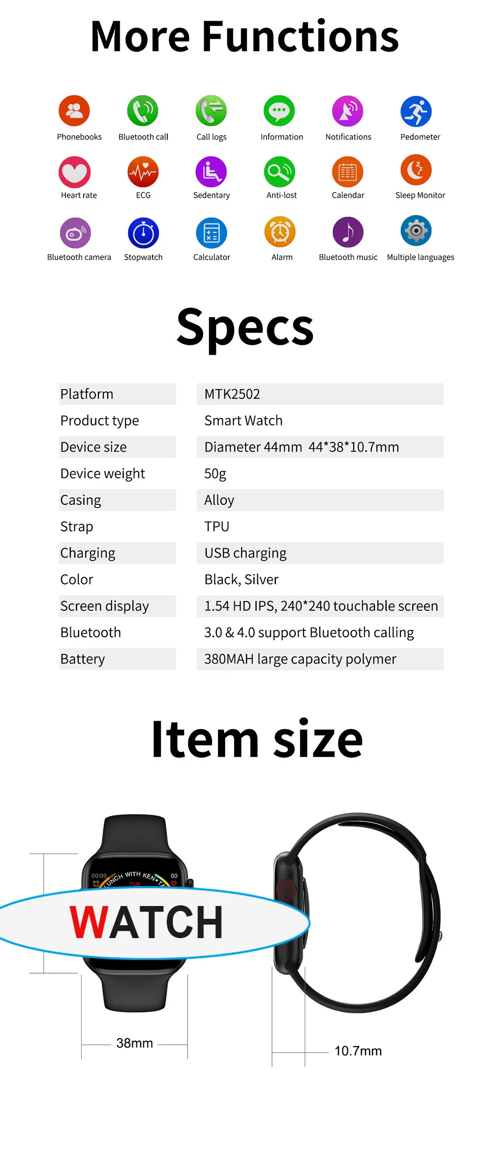 iwo 12 pro lite Series 5 Smart watches Waterproof Sports Smartwatch ECG Heart Rate Monitor Blood Pressure For Women men kids