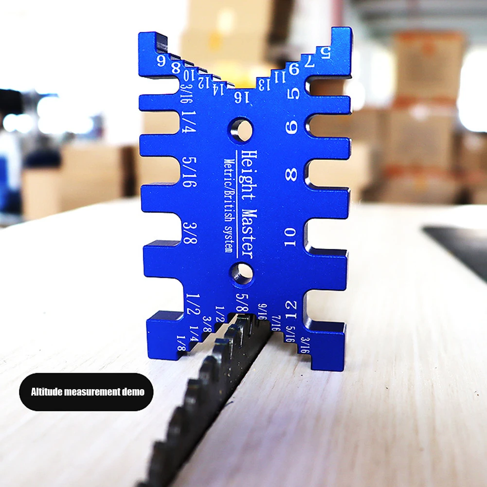 

Высокая точность обработки зазубрин на правитель метрики/дюйм карты Калибр деревообрабатывающий маршрутизатор высота измерительный инст...