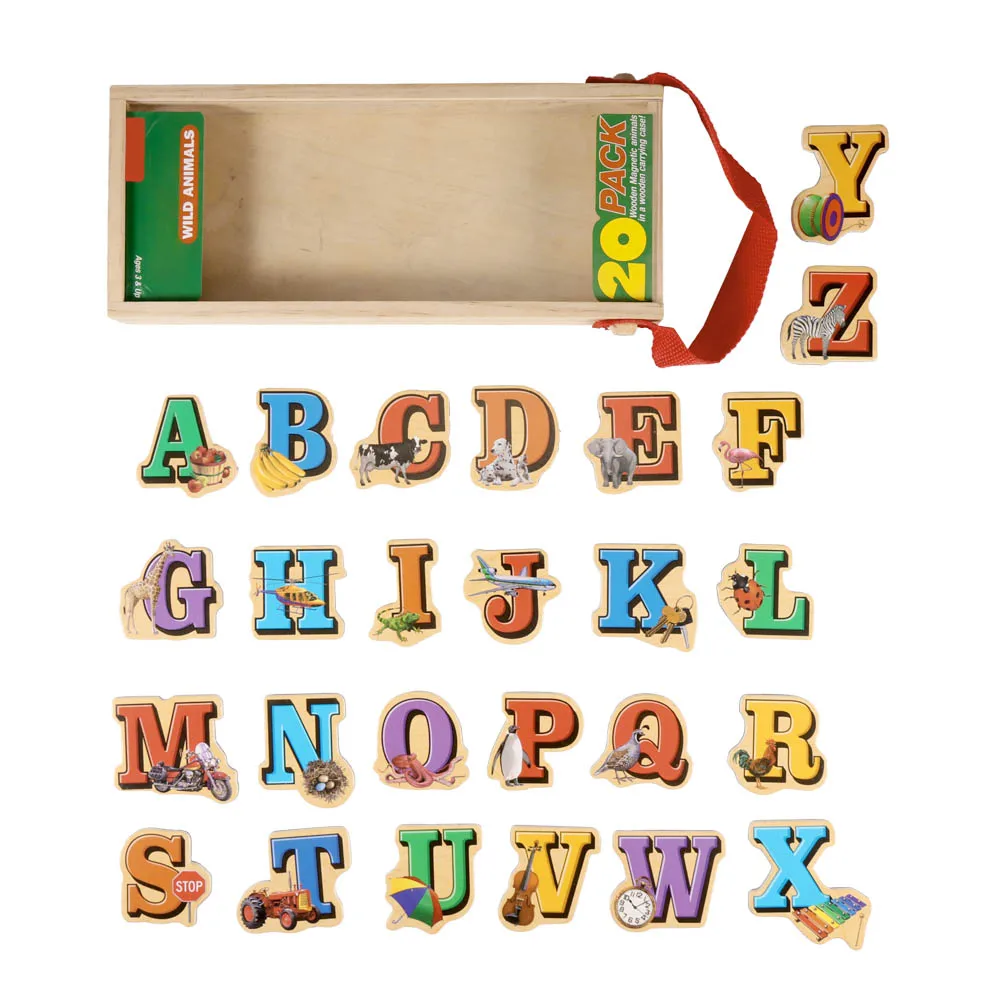 

Магнитный Деревянный Английский алфавит ферма головоломка игрушка DIY буквы головоломка наклейки на холодильник развивающая детская интел...