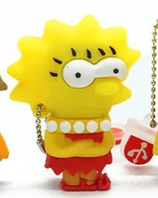 2 Милый флеш-накопитель с героями мультфильма Симпсоны usb2.0 32gb 64gb 128gb желтый usb флеш-накопитель 4gb 8gb 16gb брелок высокоскоростная Персонализация - Цвет: 2
