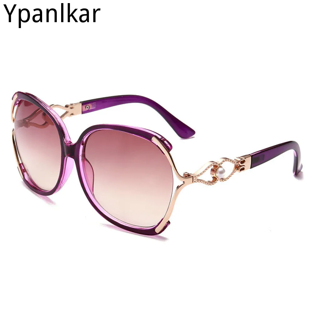 

High Quality Fashion Pearl Square Sunglasses Women Brand Designer Vintage Aviation Female Ladies Sun Glasses Female