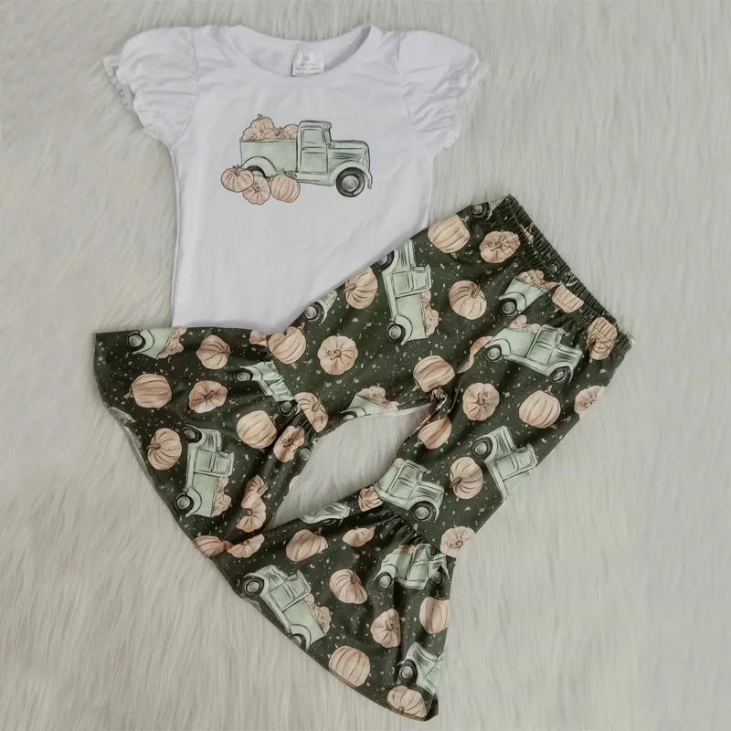 

Summer Cute Newborn Baby Girl Clothes Sets Stuff Pumpkin T-shirt Pants Outfit Clothing Roupa Infantil Menina