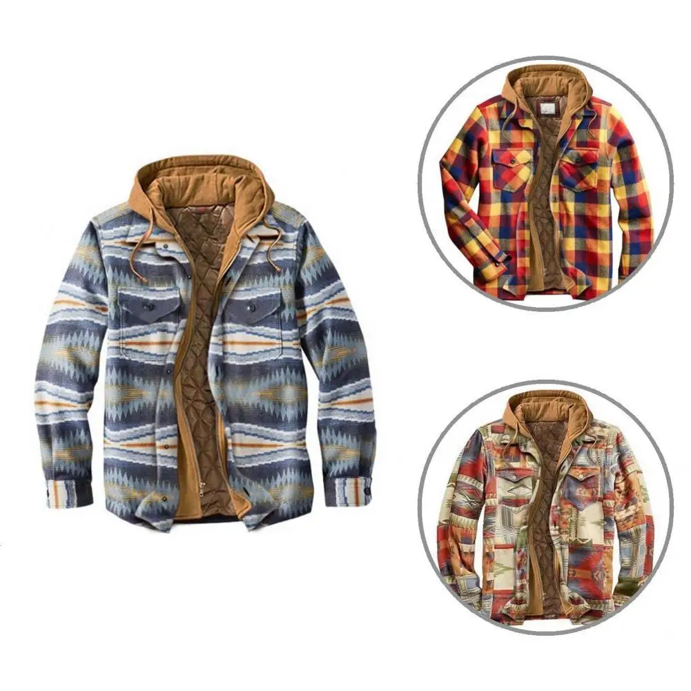 

Outwear Stylish Loose-fitting Cotton Padded Hoodie Streetwear Men Hoodie Printed for Working