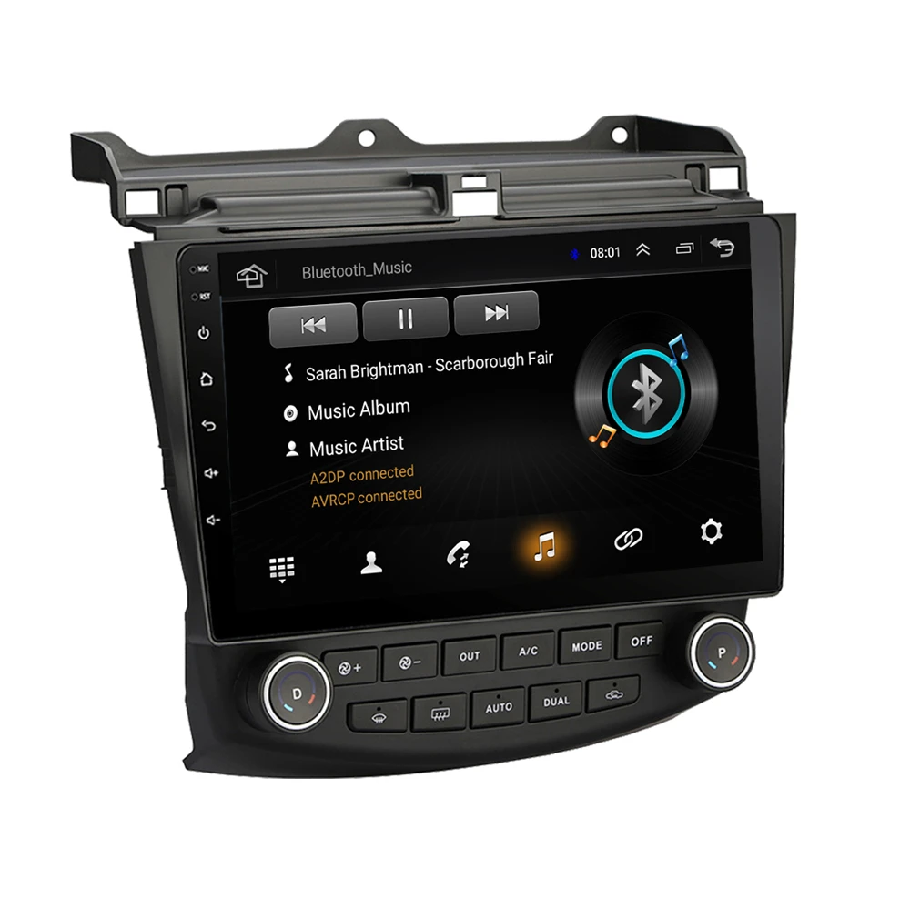 Для Honda Accord 2003 2007 четырехъядерный 10 1 ''Android 9 автомобильное стерео радио GPS