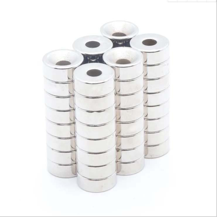 

5pas10x5-4 Small Countersunk Round NdFeB Neodymium Magnet Powerful Rare Earth Permanent Fridge Magnets for DIY