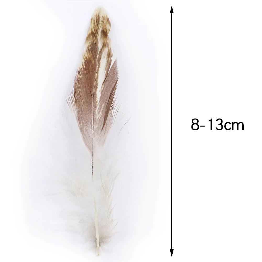 

50PCS Natural White Chicken Rooster Feathers DIY Carnival Jewelry Making Wedding Dress Decoration Fluffy Plumes For Craft 8-13CM